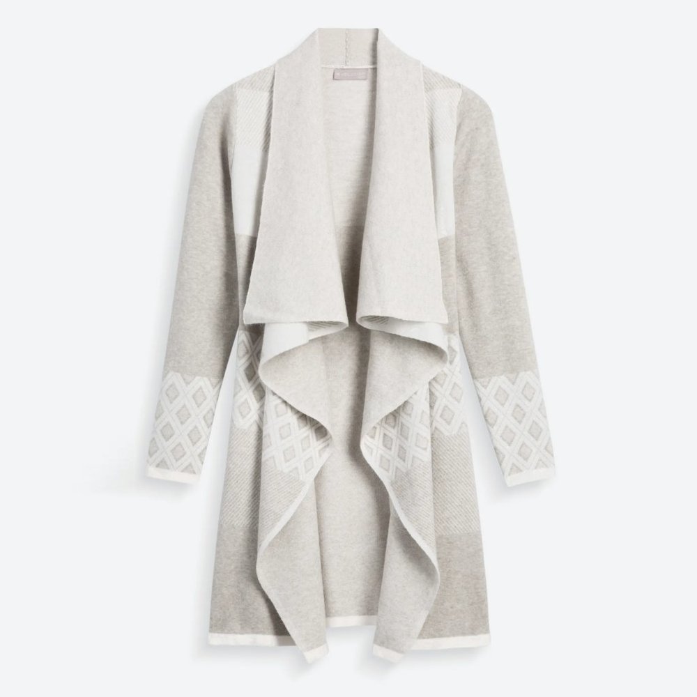 NWT Chiana Geo Graphic Open Drape Cardigan, Size S